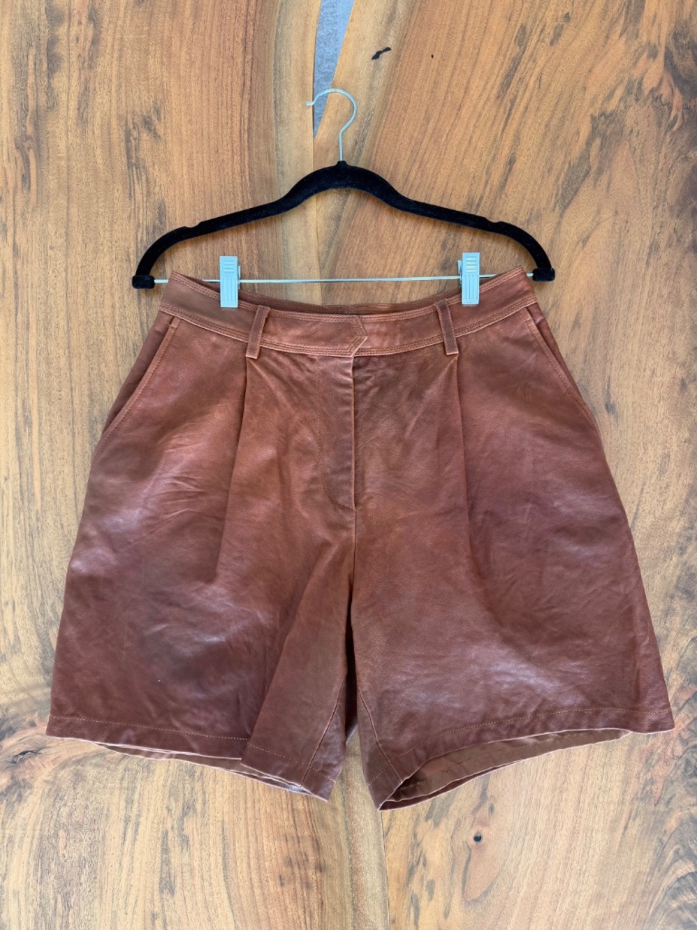 Rag & bone Ivy Leather Bermuda Shorts